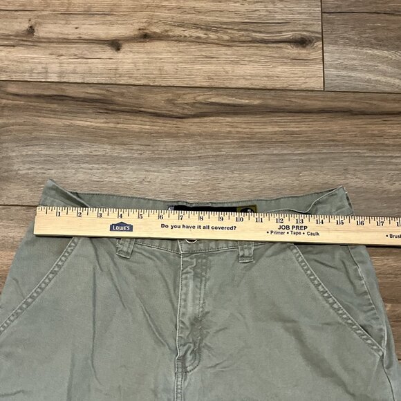 Women's VTG Levis SilverTab Khakis Cargo Pants 11 Light Green Canvas Baggy Skate - Picture 4 of 12